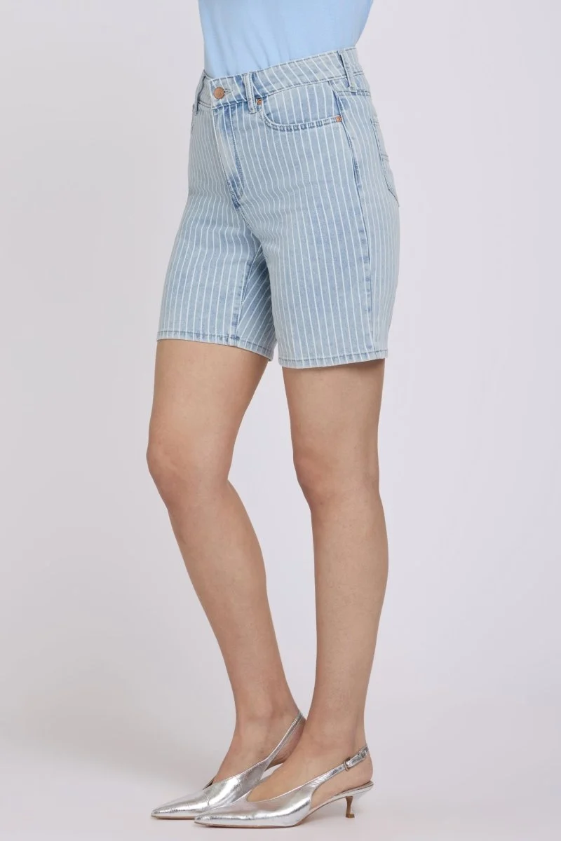 Erin Denim Shorts | Azure Stripe
