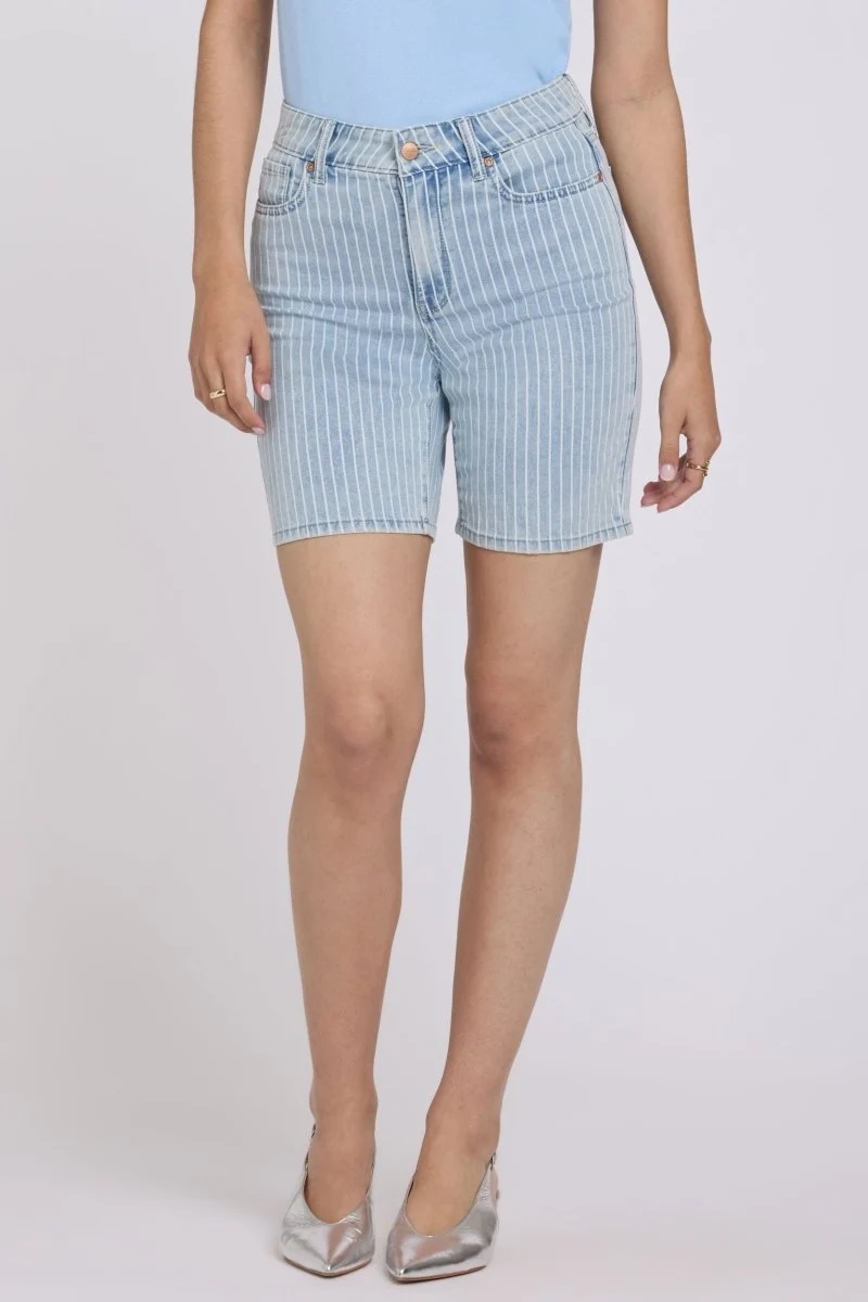 Erin Denim Shorts | Azure Stripe