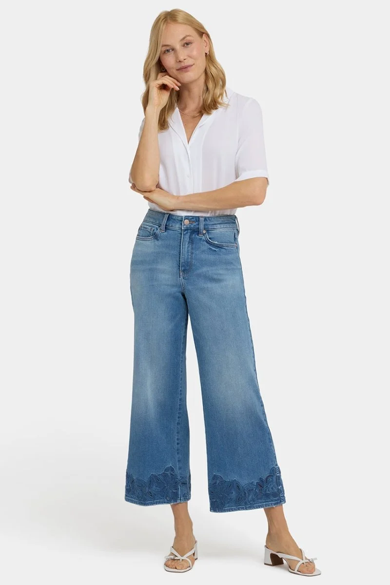 Teresa Wide Leg Ankle Jeans | Port Sea