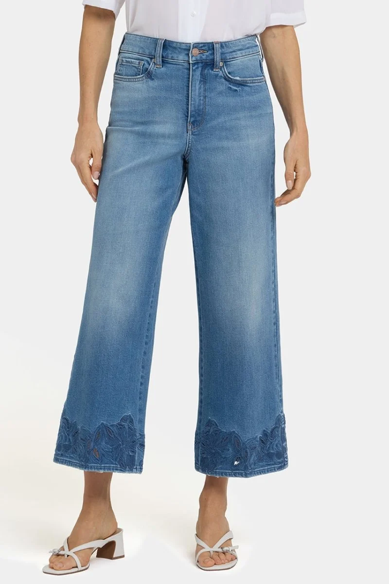 Teresa Wide Leg Ankle Jeans | Port Sea