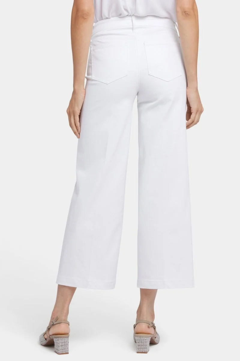 Teresa Wide Leg Ankle Jeans | Optic White