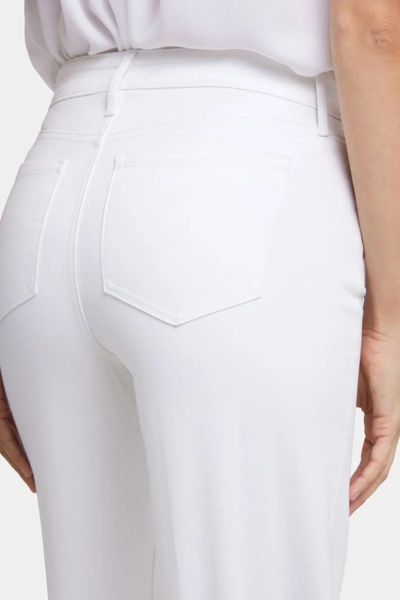 Teresa Wide Leg Ankle Jeans | Optic White