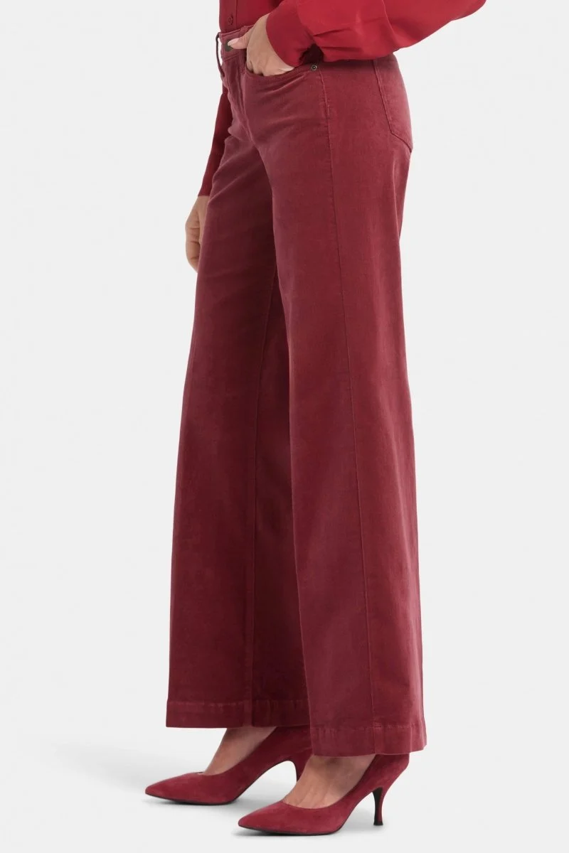 Teresa Wide Leg Hose Rot Cord | Paintbrush
