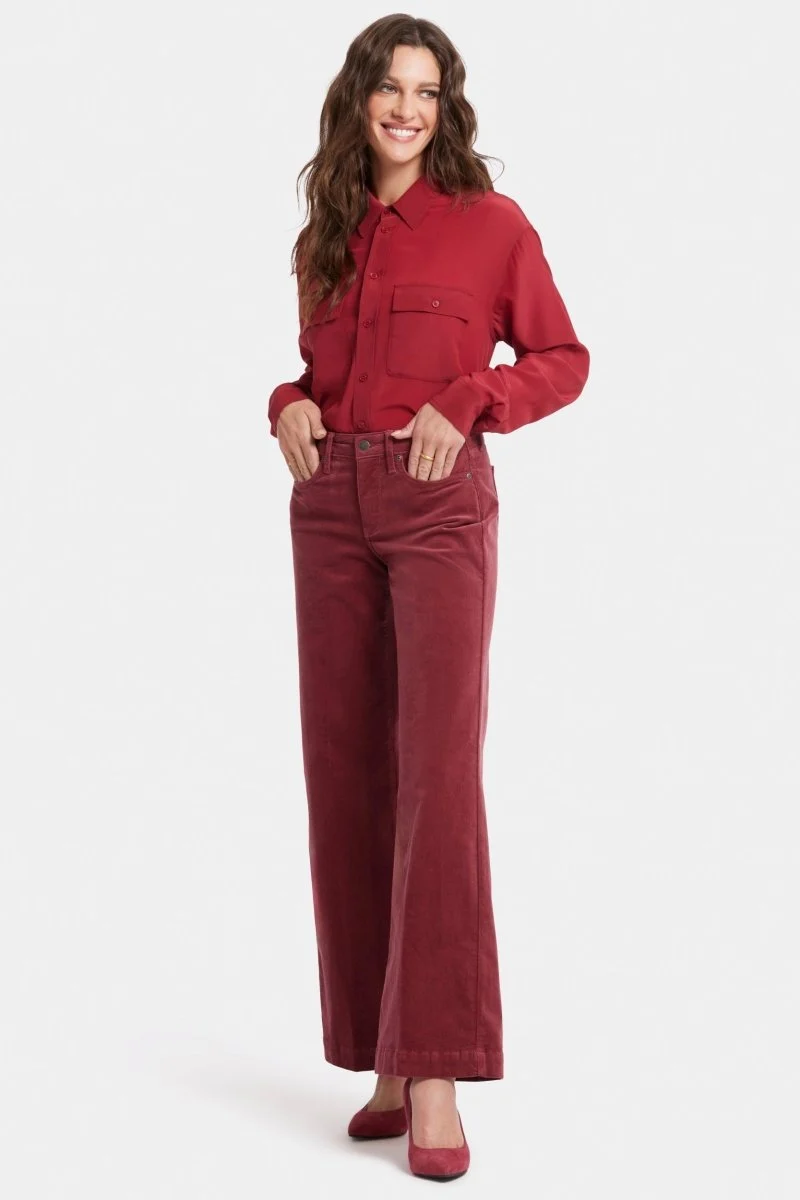 Teresa Wide Leg Hose Rot Cord | Paintbrush