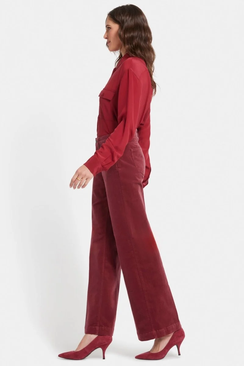 Teresa Wide Leg Hose Rot Cord | Paintbrush
