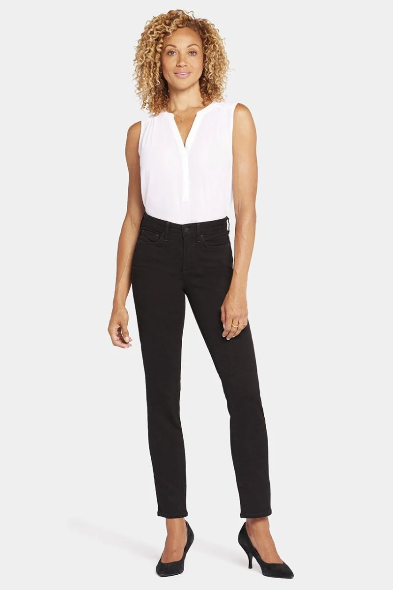 Sheri Slim Jeans Schwarzem Premium Denim | Black