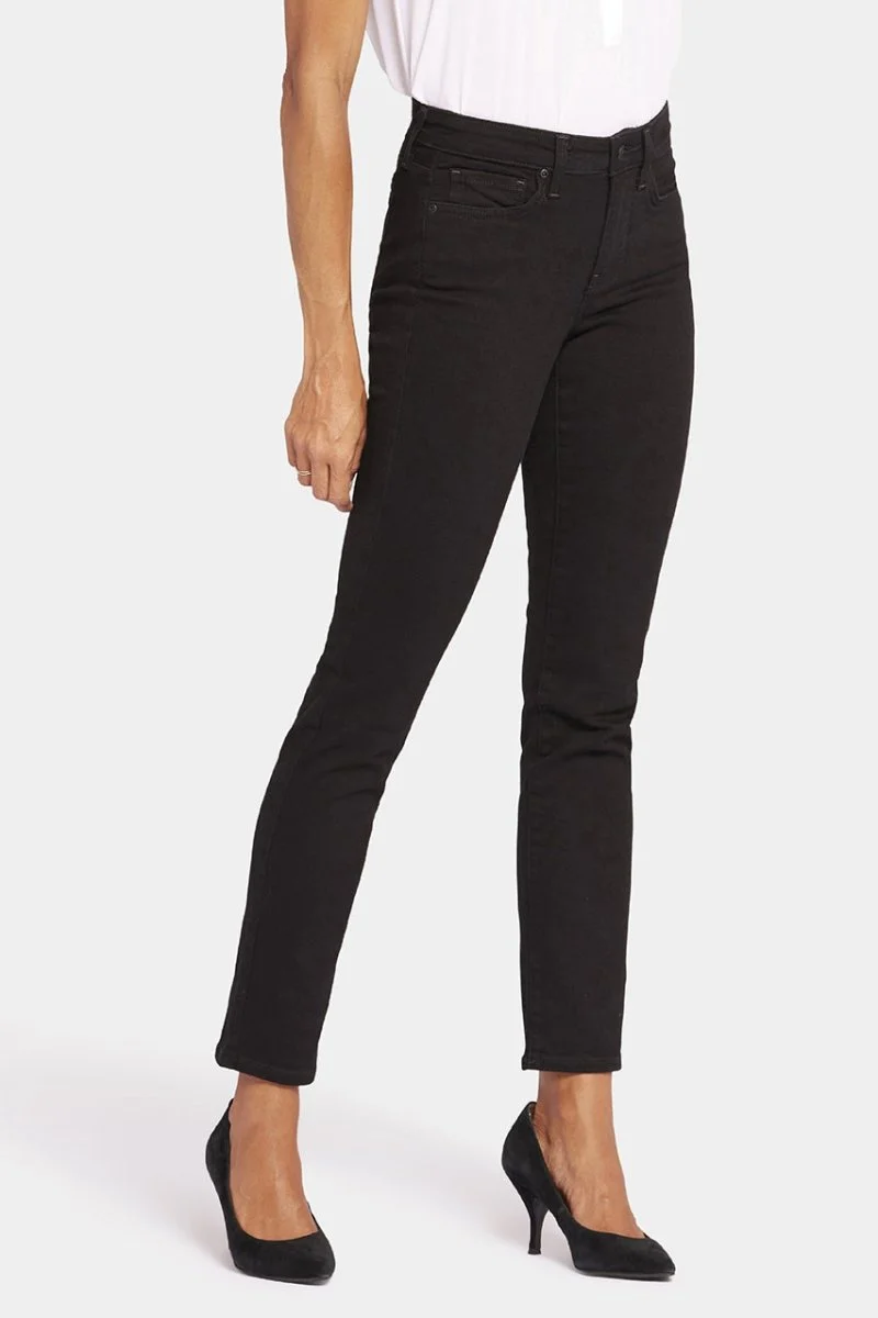 Sheri Slim Jeans Schwarzem Premium Denim | Black