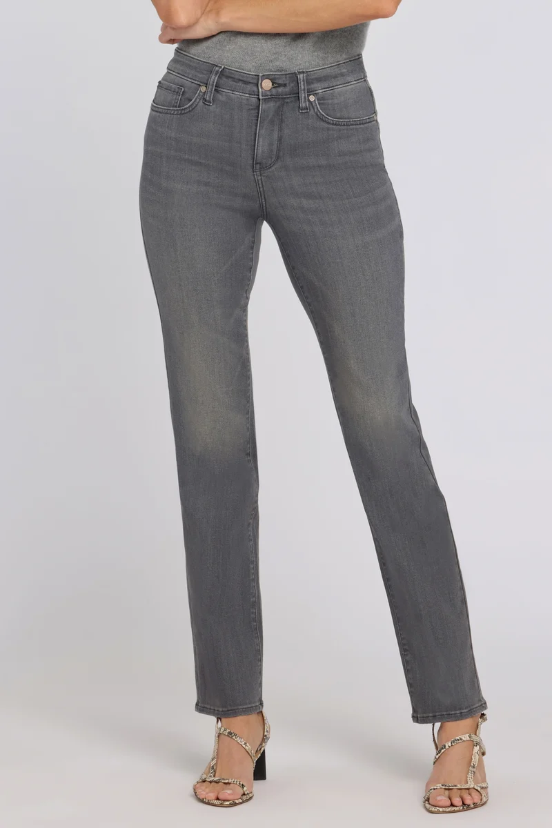 No Gapper™ Marilyn Straight Jeans in Sure Stretch® Denim | Dusty Ash