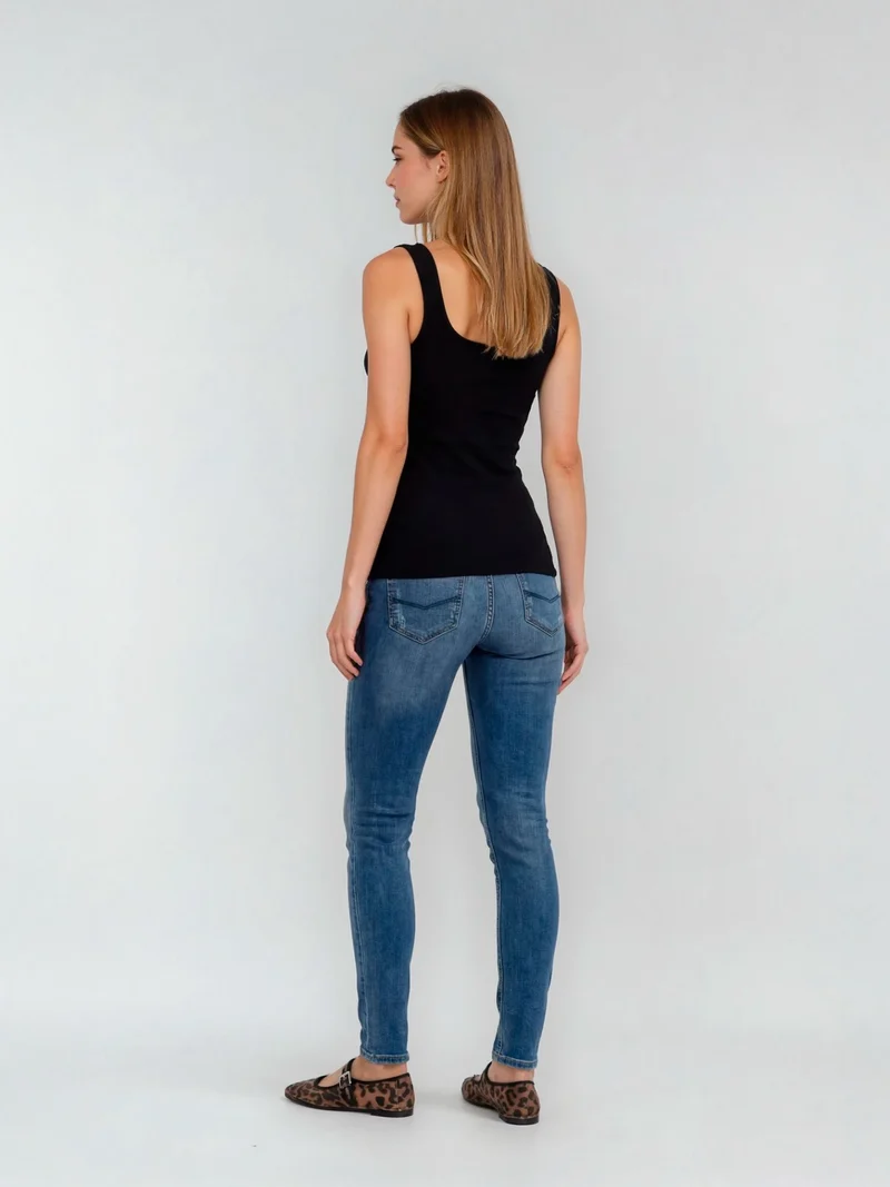 CROSS JEANS - LAUREN Jeans, Regular Fit,High-Waist, ALL Blue