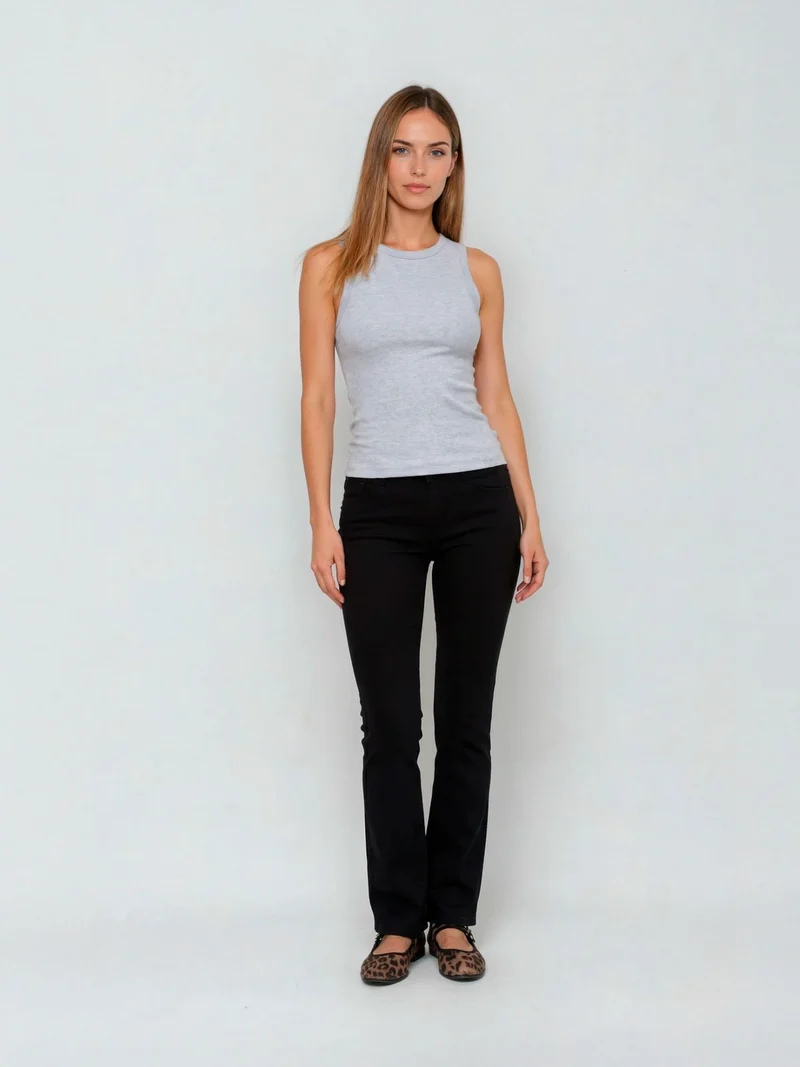 CROSS JEANS - LAUREN Jeans, Regular Fit, High-Waist, Black