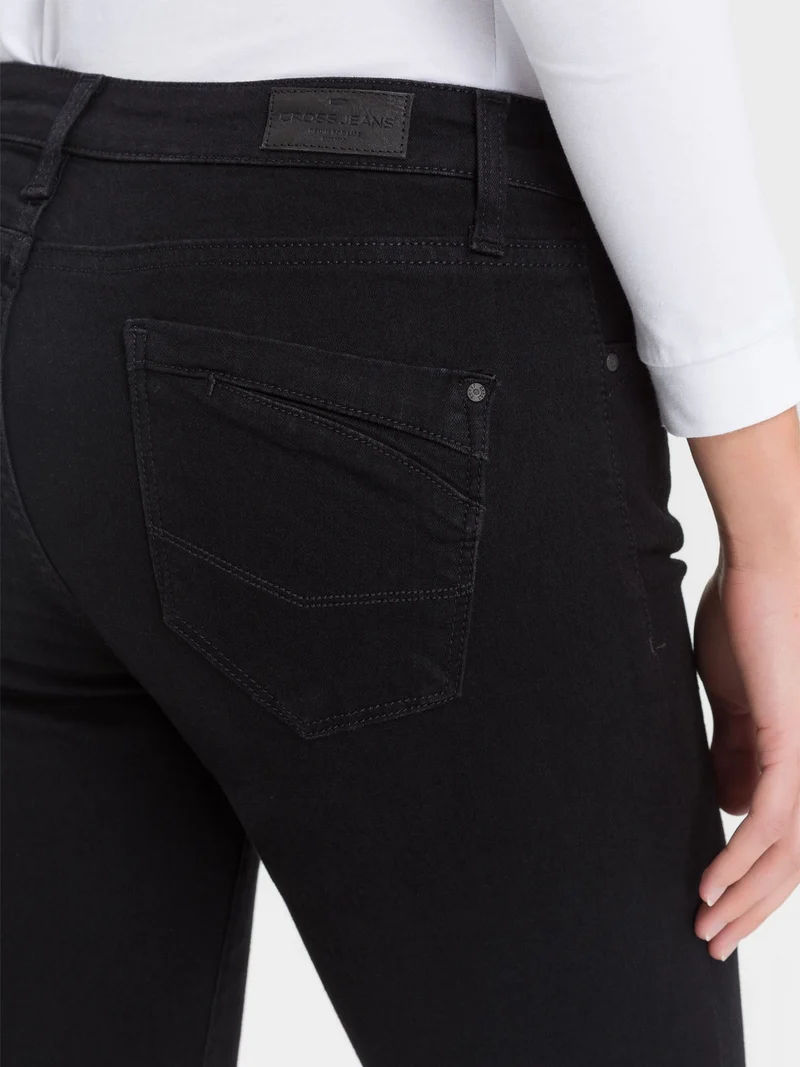 CROSS JEANS - LAUREN Jeans, Regular Fit, High-Waist, Black