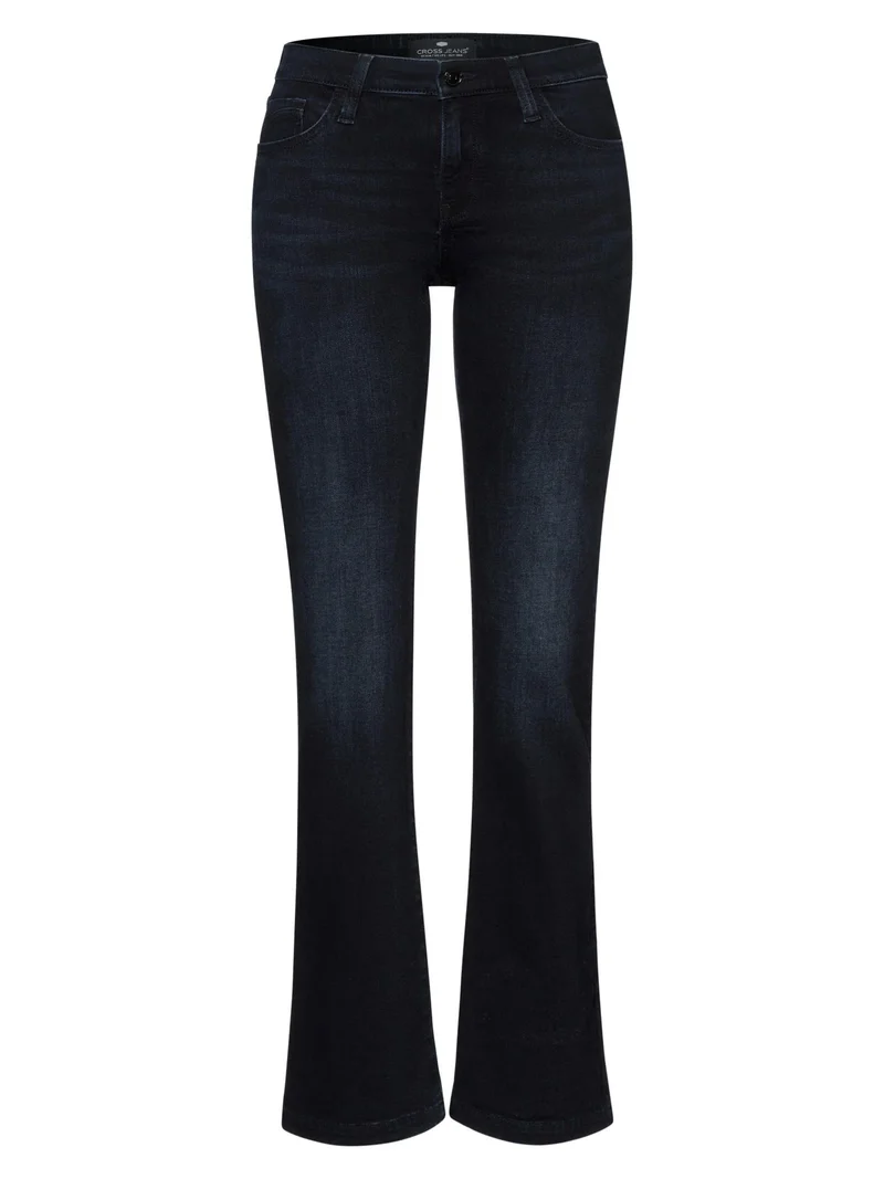 CROSS JEANS - LAUREN Jeans, Regular Fit, High-Waist, Blue Black Denim