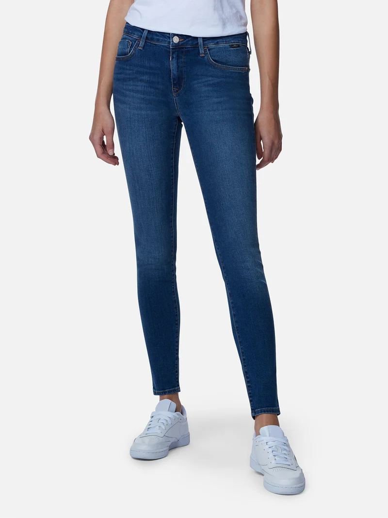 MAVI - ADRIANA, Skinny Fit, Mid-Waist, Deep Shaded