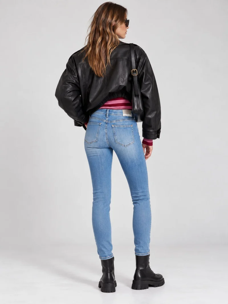 MAVI - ADRIANA, Skinny Fit, Mid-Waist, Mid Ripped Denim