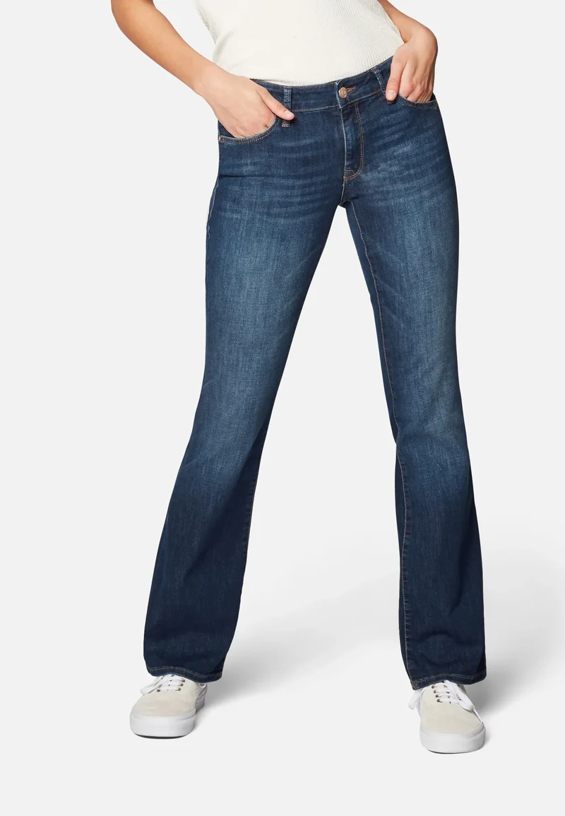 MAVI - Bella, Mid-Waist, Slim Bootcut, Dark Indigo