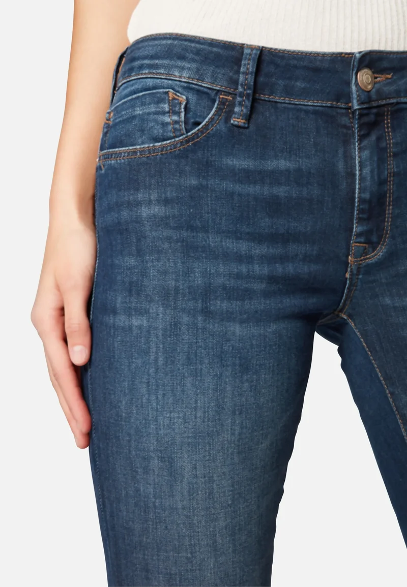 MAVI - Bella, Mid-Waist, Slim Bootcut, Dark Indigo