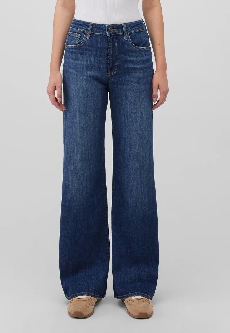 MAVI - MALIBU, High Waist, Loose Wide Leg, dark blue everyday