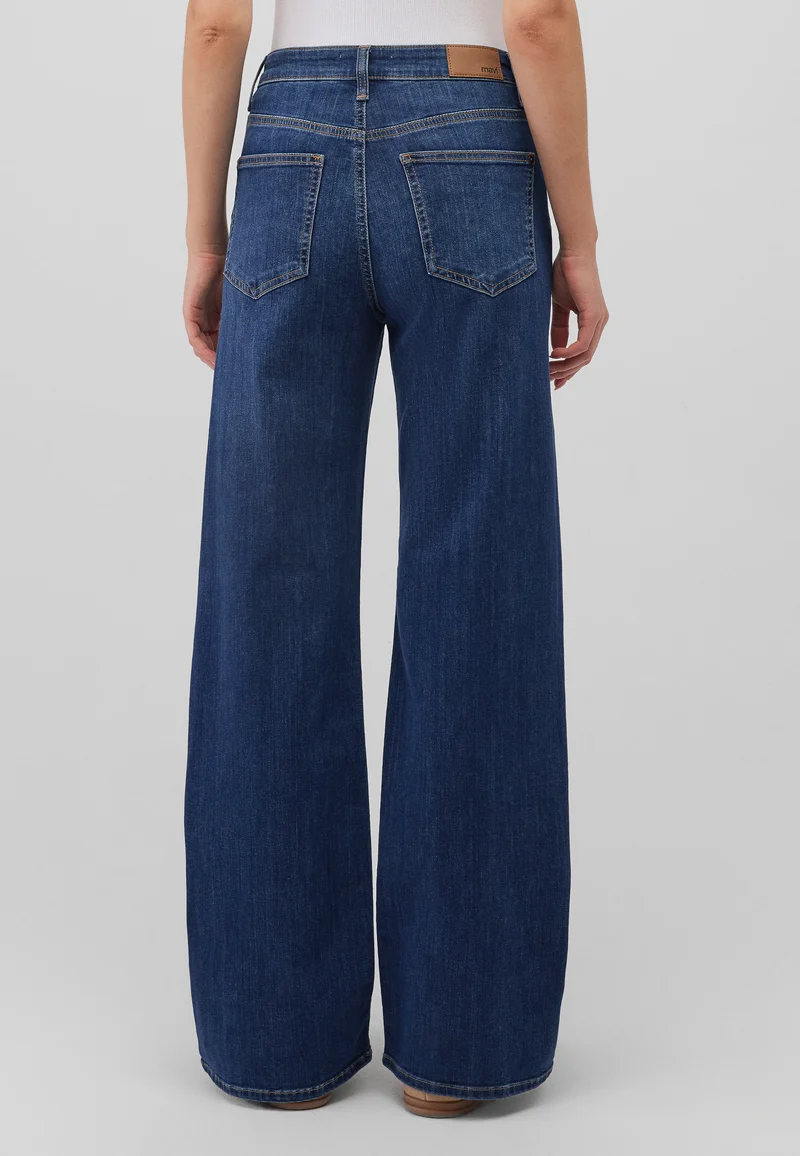 MAVI - MALIBU, High Waist, Loose Wide Leg, dark blue everyday
