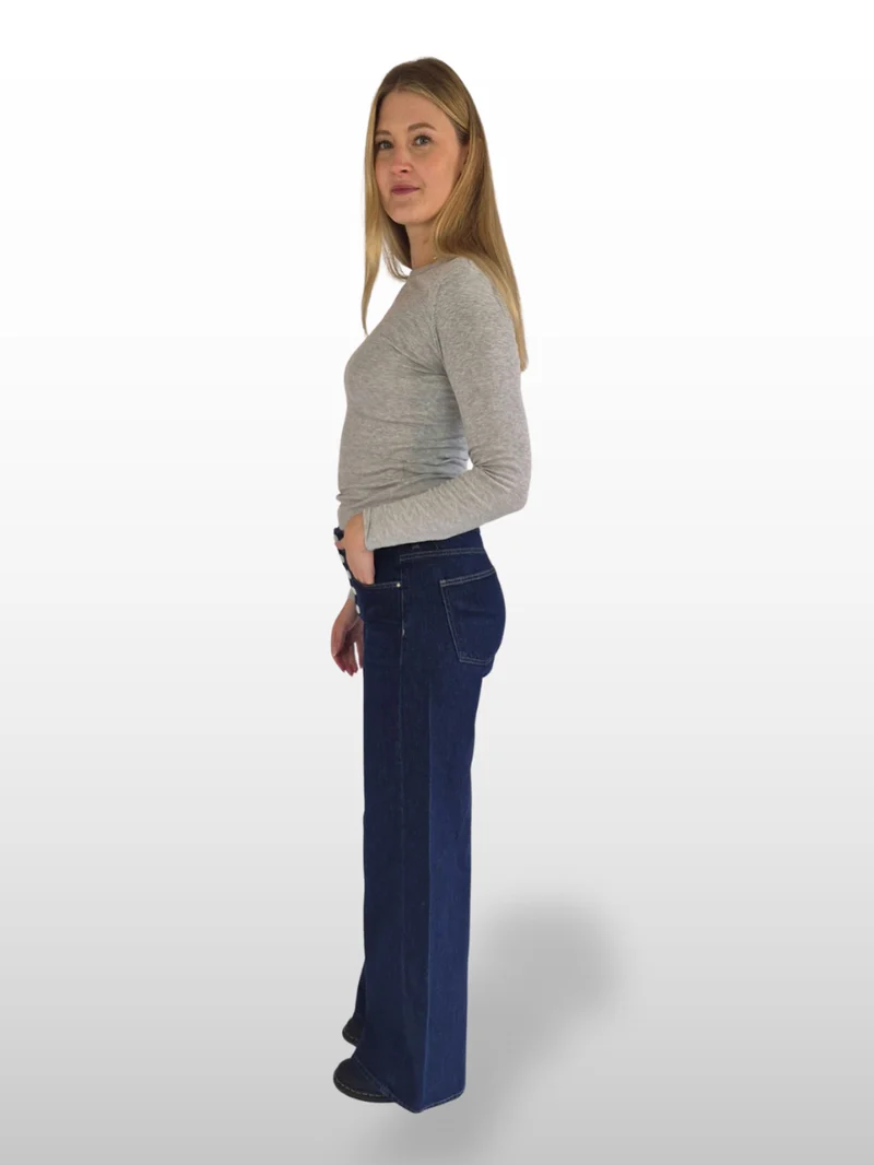 MAVI - SIENA BUTTON UP, High Waist, Wide Leg, Rinse Denim