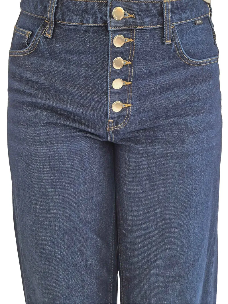 MAVI - SIENA BUTTON UP, High Waist, Wide Leg, Rinse Denim