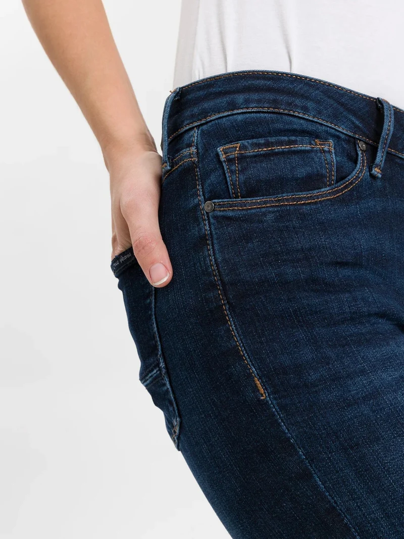 CROSS JEANS - ALAN, Skinny Fit, Mid-Waist, Dark Blue