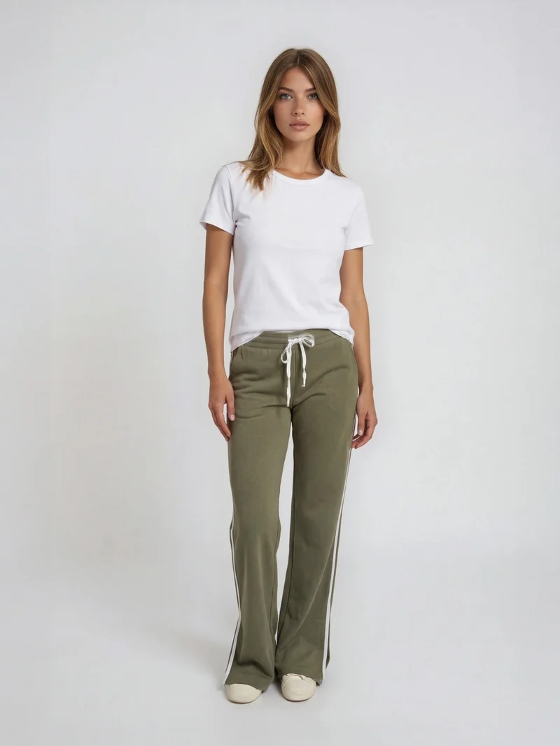 BGLVY - AMBER, Straight Leg, High-Waist, Khaki