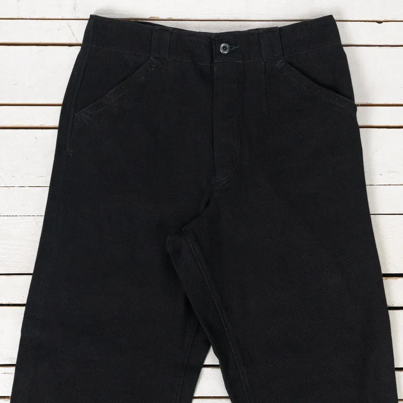 Doric Denim Trousers Selvedge Denim Schwarz