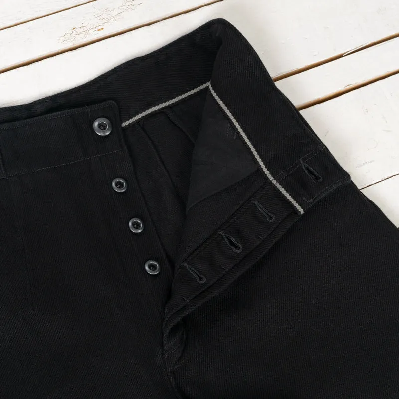 Doric Denim Trousers Selvedge Denim Schwarz