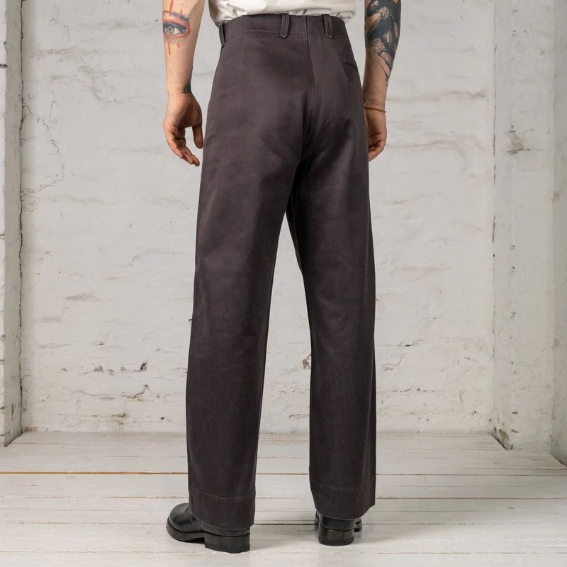 Pier Trousers Sateen Aubergine