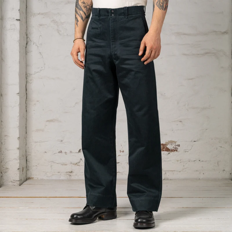 Pier Trousers Sateen Schwarz