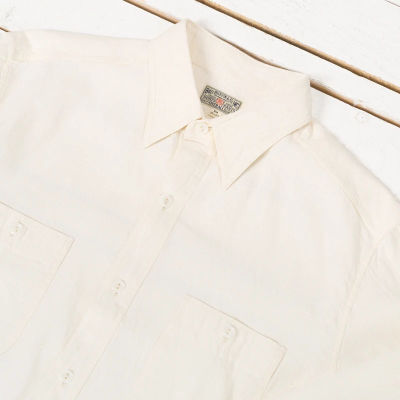 Chambray Work Shirt Off-White