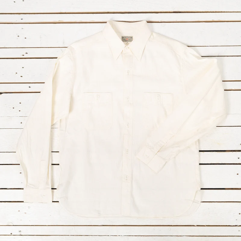 Chambray Work Shirt Off-White