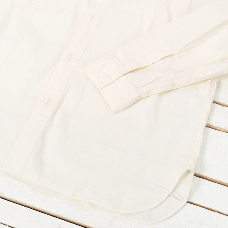 Chambray Work Shirt Off-White