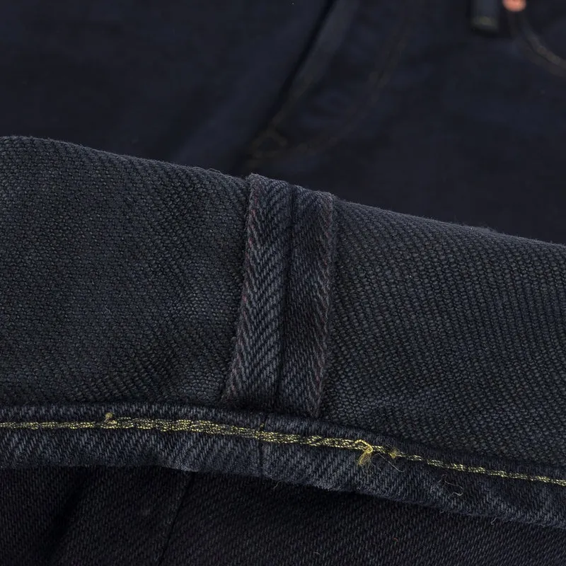 IH-666S-21od 21 oz. Slim Straight Indigo Overdyed Black