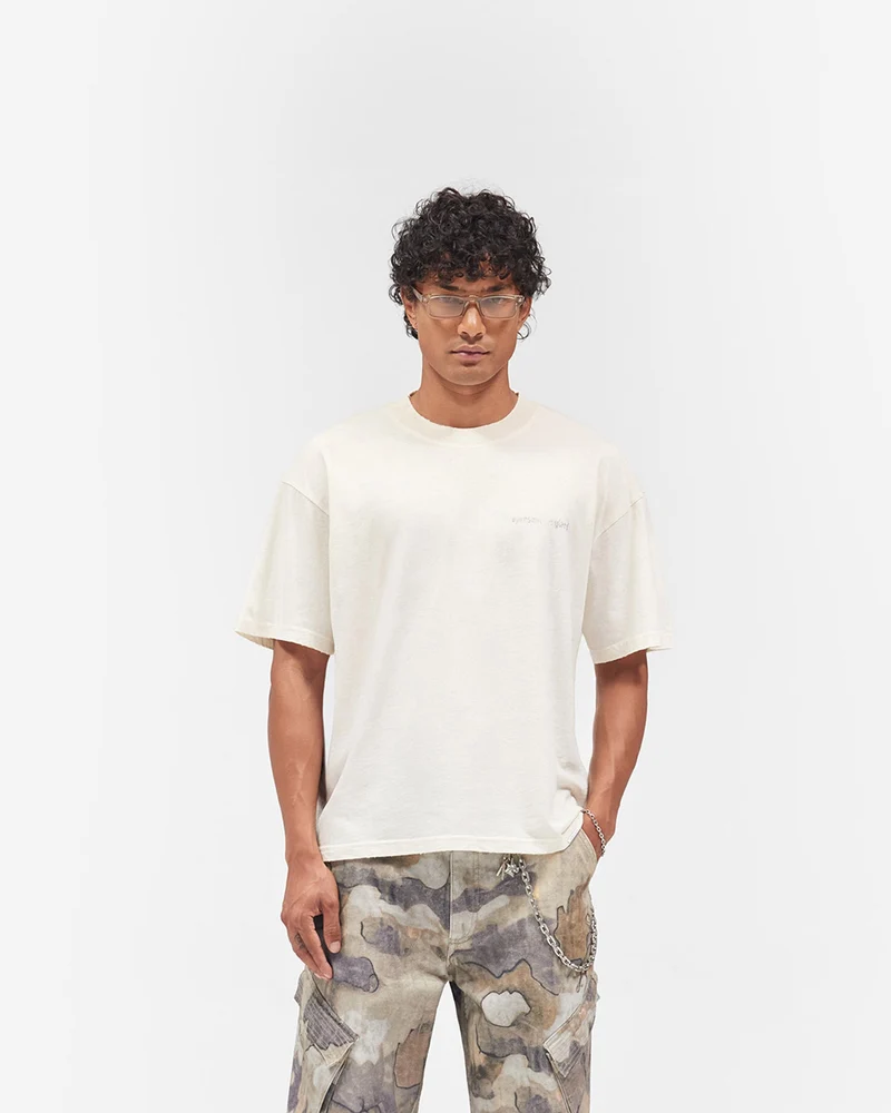 Reverse Resent T-Shirt - Flat White