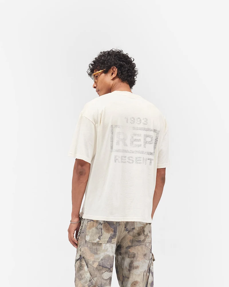 Reverse Resent T-Shirt - Flat White