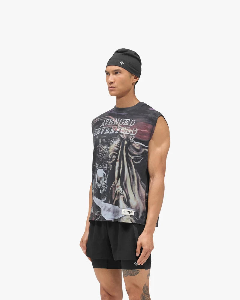 247 x Avenged Sevenfold City Of Evil Tank - Aged Black