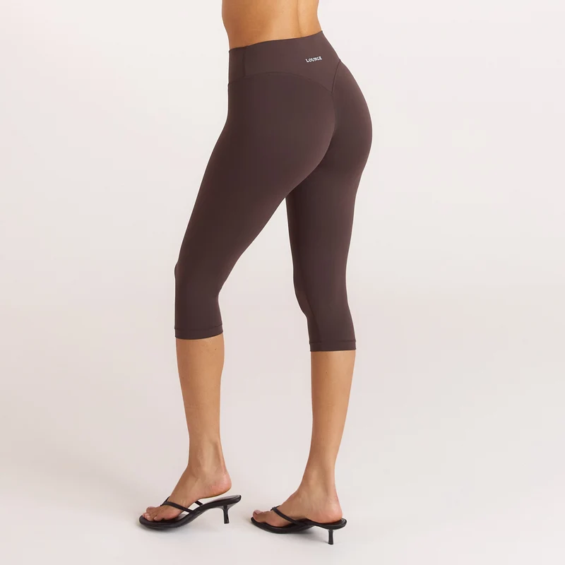 ContourSoft™ Capri-Leggings - Dunkle Schokolade