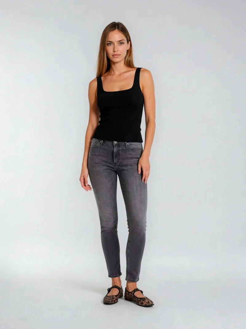 SOPO - CROSS JEANS - ALAN, Skinny Fit, Mid-Waist, Grey