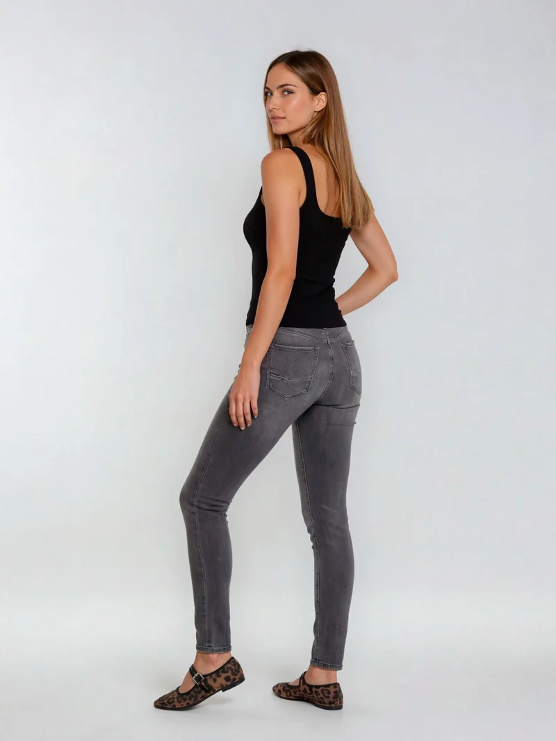 SOPO - CROSS JEANS - ALAN, Skinny Fit, Mid-Waist, Grey