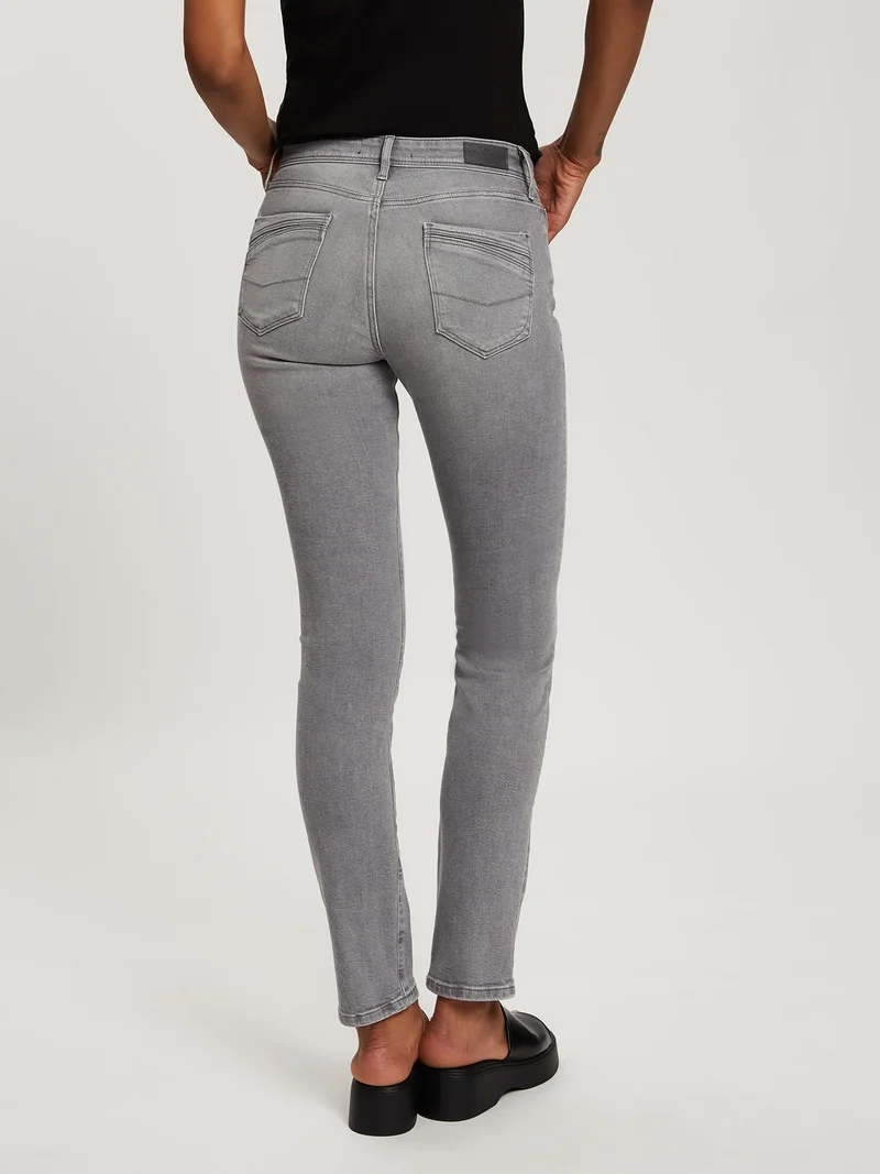 CROSS JEANS - ANYA Jeans, Slim Fit, High-Waist, Light Grey