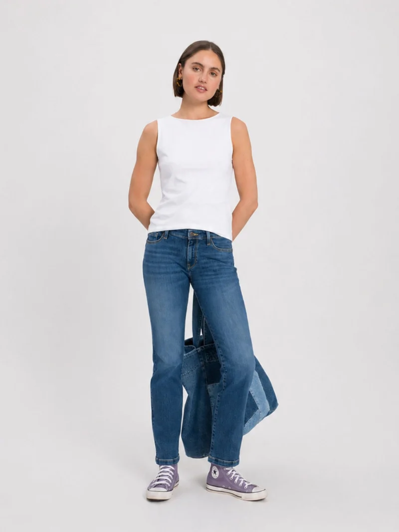 CROSS JEANS - LAUREN, Regular Fit, Mid Waist, Mid Blue Used