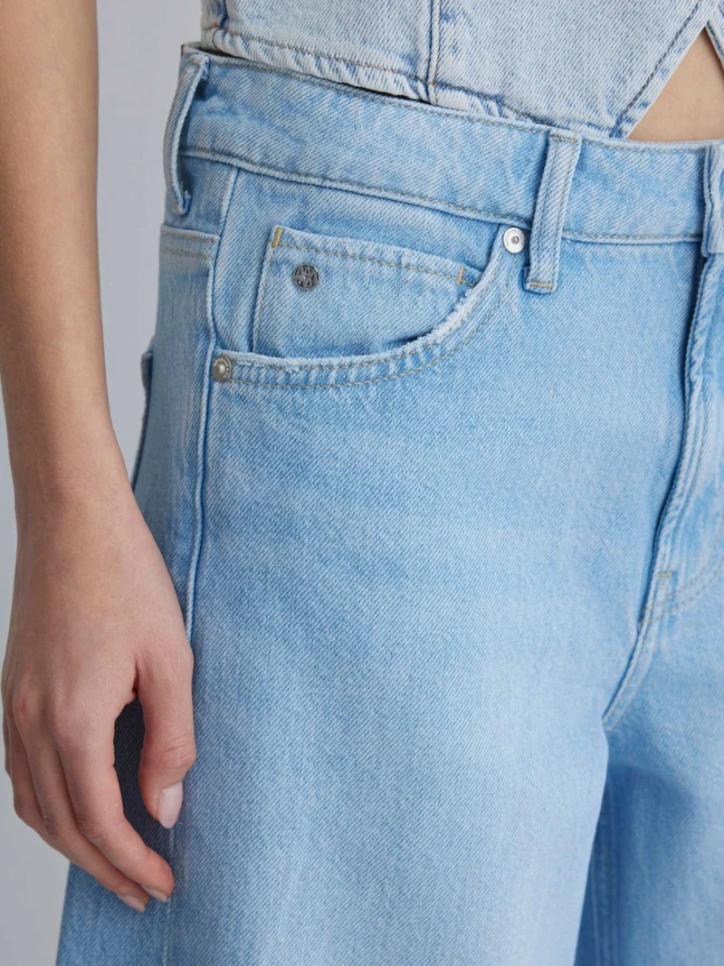 MAVI - SIENA, High Waist, Wide Leg, Lt Blue Denim