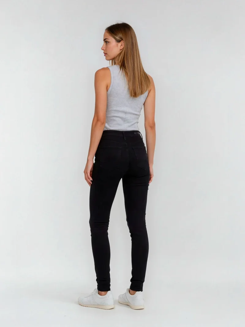 SOPO - CROSS JEANS - ALAN, Skinny Fit, Mid-Waist, Black
