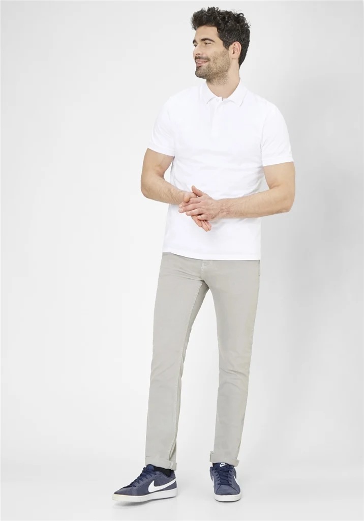 REDPOINT - KANATA, Herren Jeans, Slim Fit, Mid-Waist, White