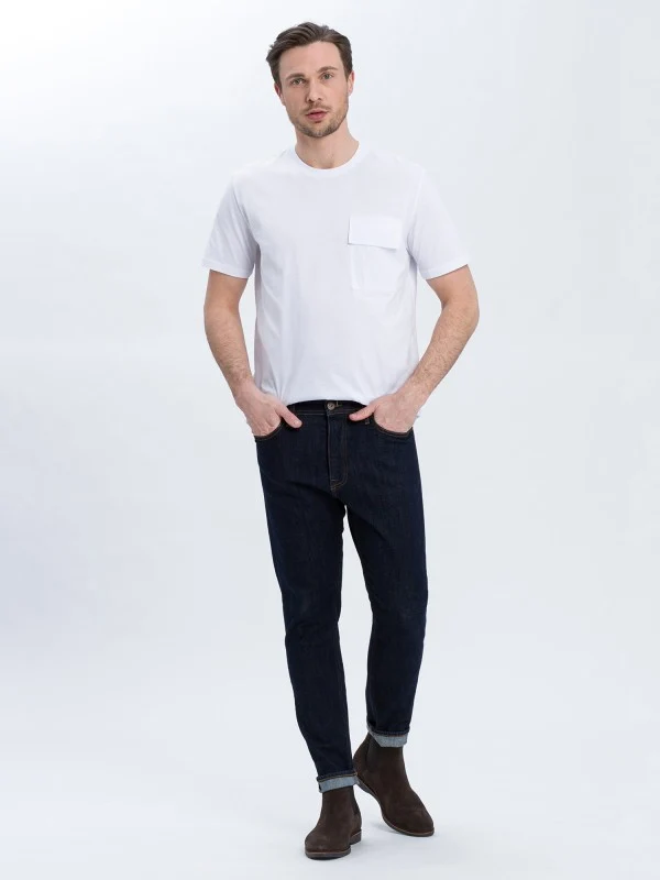 CROSS JEANS - JADEN, Herren Jeans, Regular Fit, Mid-Waist, Rinsed