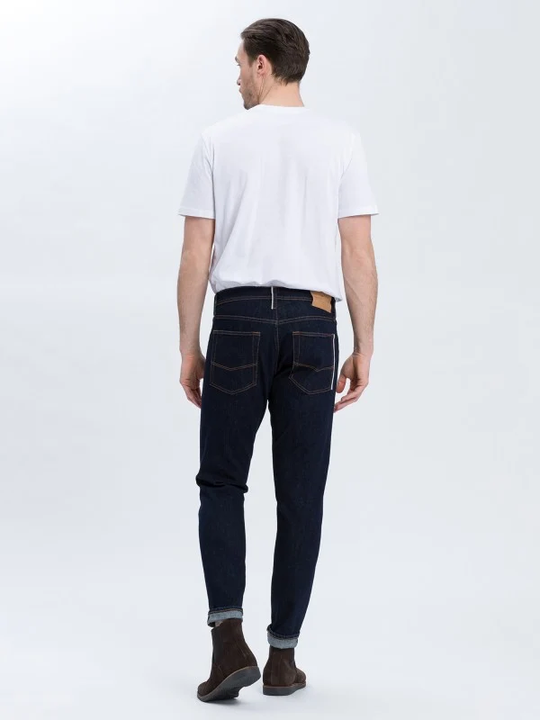 CROSS JEANS - JADEN, Herren Jeans, Regular Fit, Mid-Waist, Rinsed