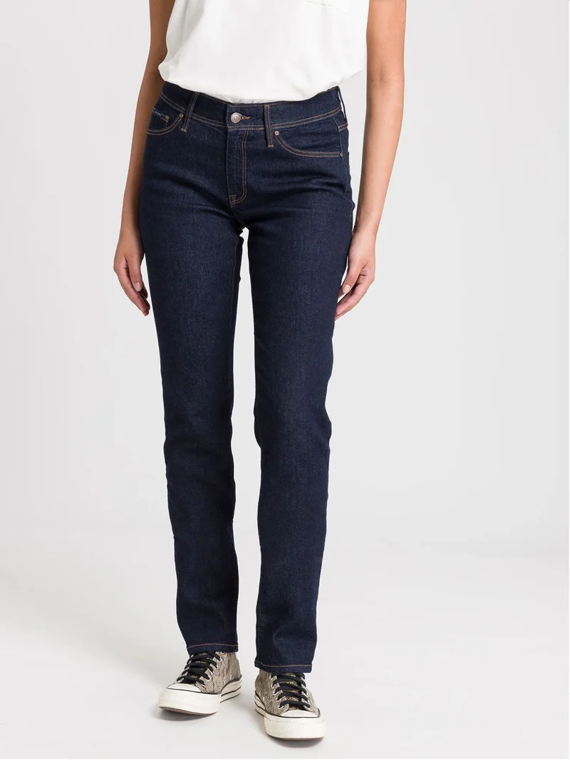 CROSS JEANS - ANYA Jeans, Slim Fit, High-Waist, Dark Blue Rinsed