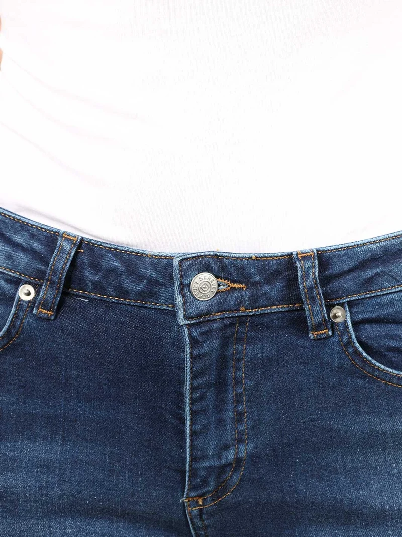 SCREVET - CLUTCH, Slim Fit, Mid-Waist, Mid Blue Used