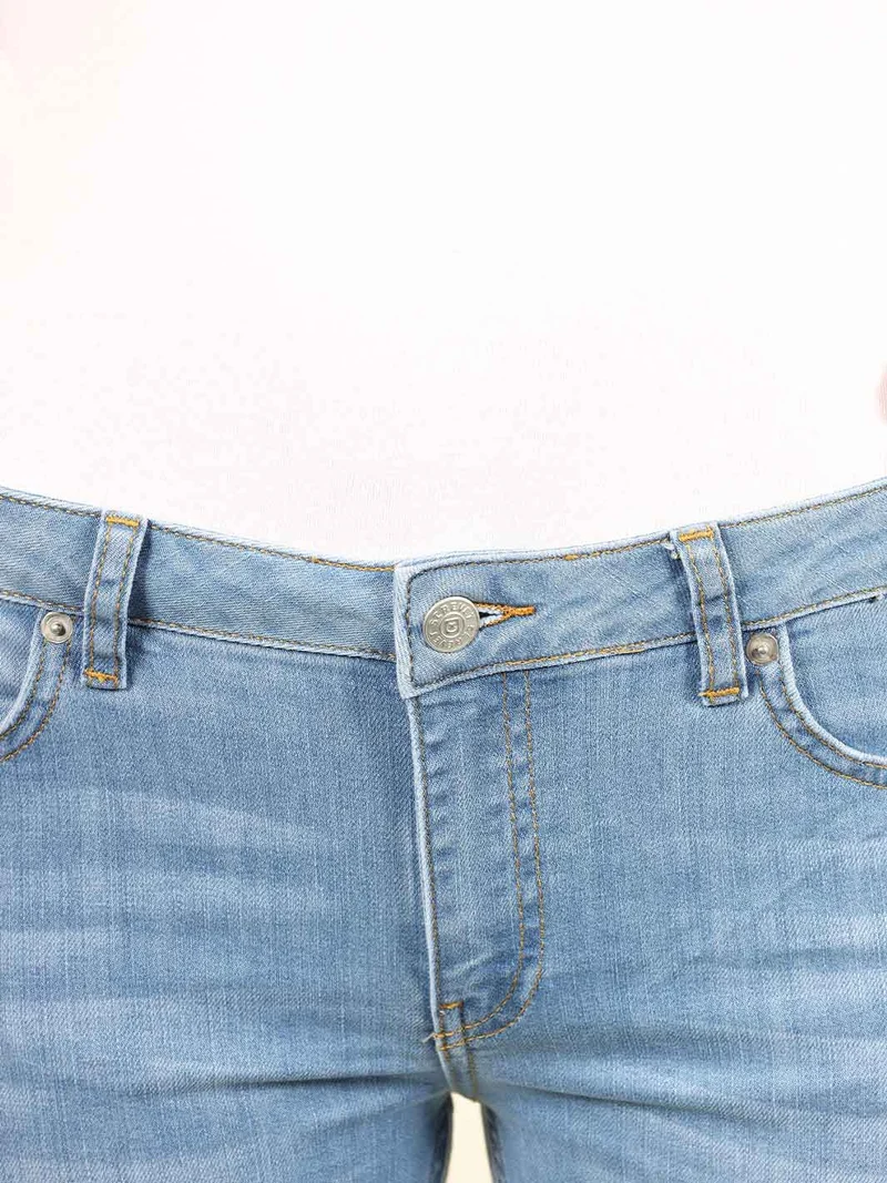 SCREVET - JEWEL, Skinny Fit, Low-Waist, Light Blue